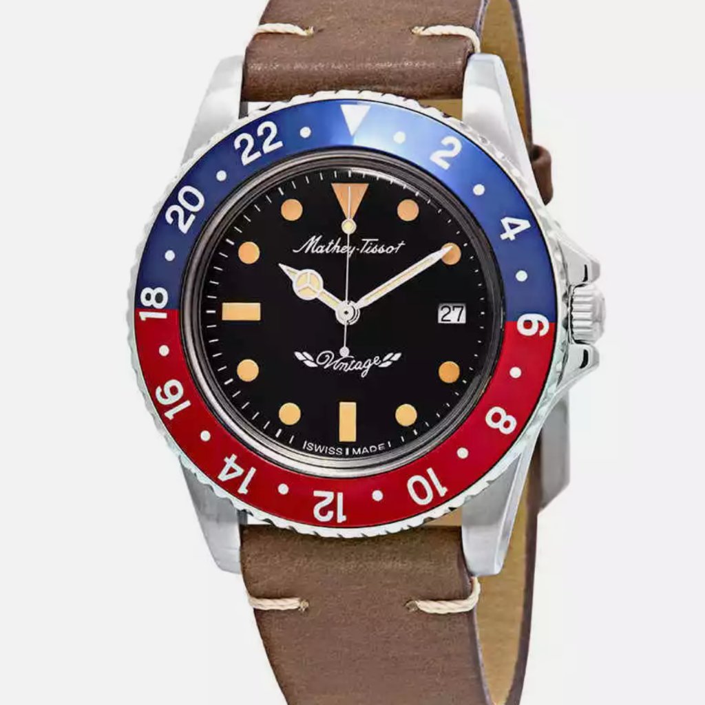 New Tissot Mathey Black Dial Pepsi Bezel Dial Mens Watch New Tissot Mathey Black Dial Pepsi Bezel Dial Mens Watch